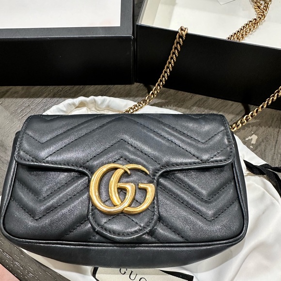 Gucci Marmont Matelasse leather super mimi bag, used, very good condition - Picture 5 of 8